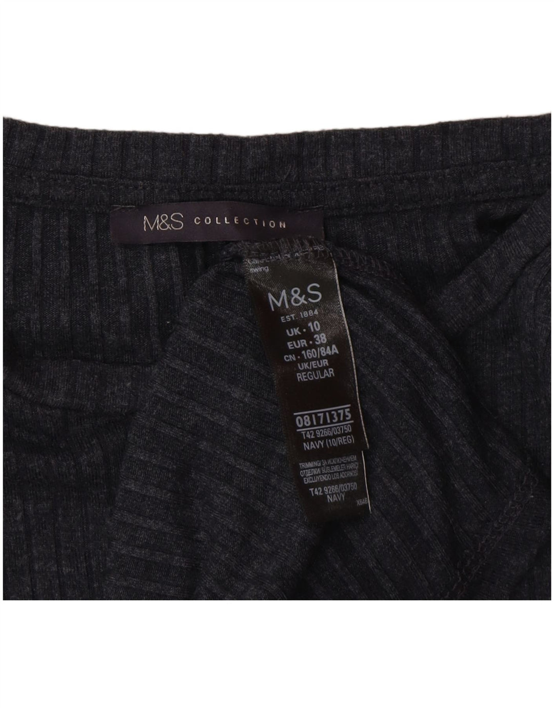 Marks & Spencer Γυναικείο φόρεμα Jumper UK 10 Small Grey Polyester