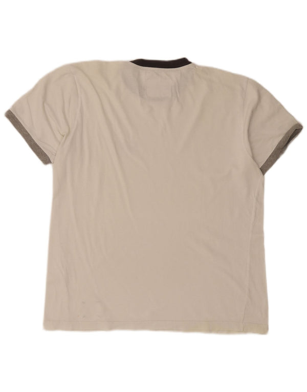 Ανδρικό γραφικό T-Shirt Champion Top XL White Colourblock