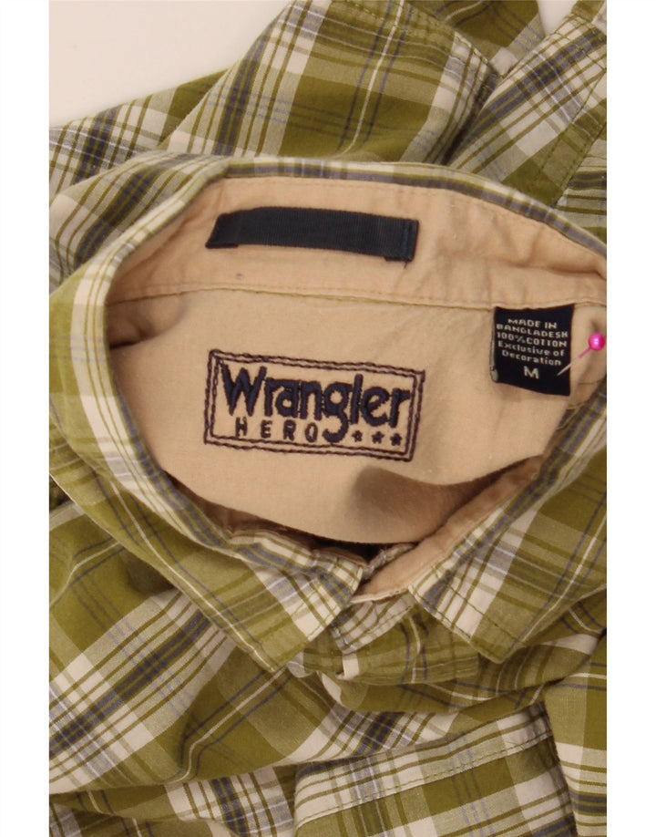 Ανδρικό κοντομάνικο πουκάμισο Wrangler Βαμβακερό σε μεσαίο πράσινο χρώμα