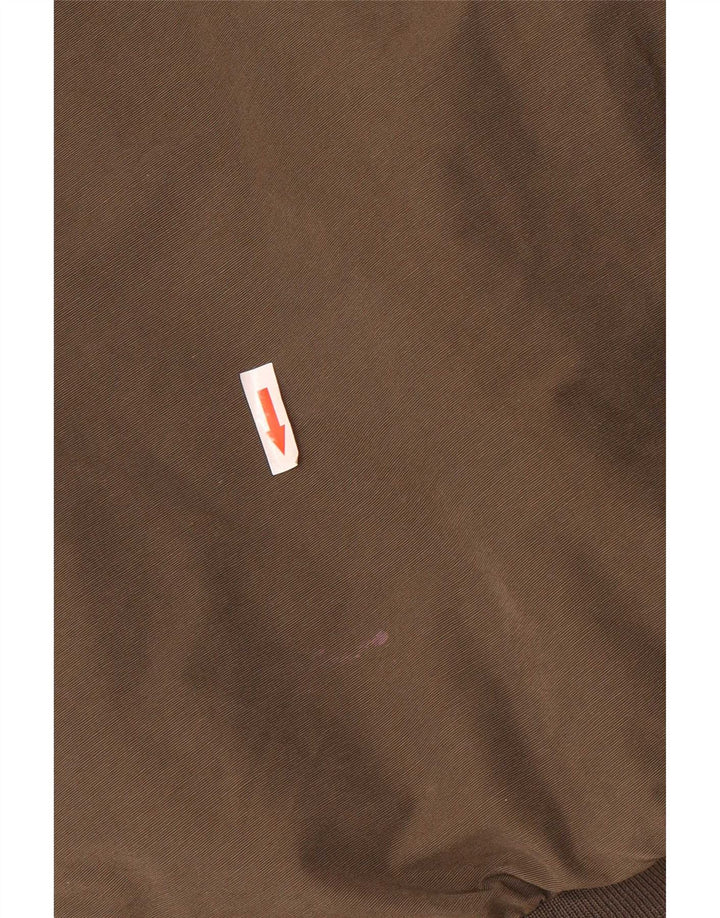 Puma Ανδρικό Bomber Jacket UK 40 Large Khaki Cotton