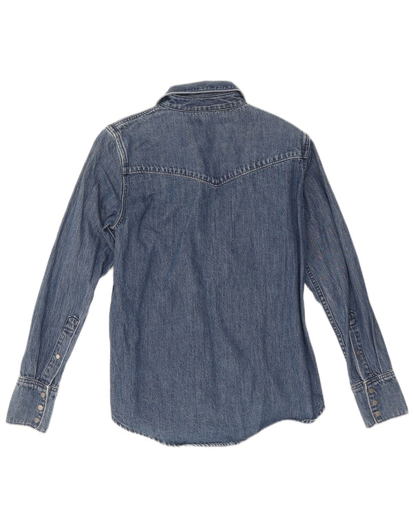 Calvin Klein Jeans Γυναικείο τζιν πουκάμισο UK 6 XS Navy Blue Colorblock Βαμβακερό