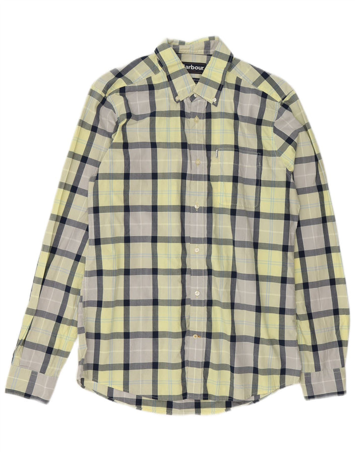 Ανδρικό πουκάμισο Barbour Relaxed Fit Medium Yellow Check Cotton