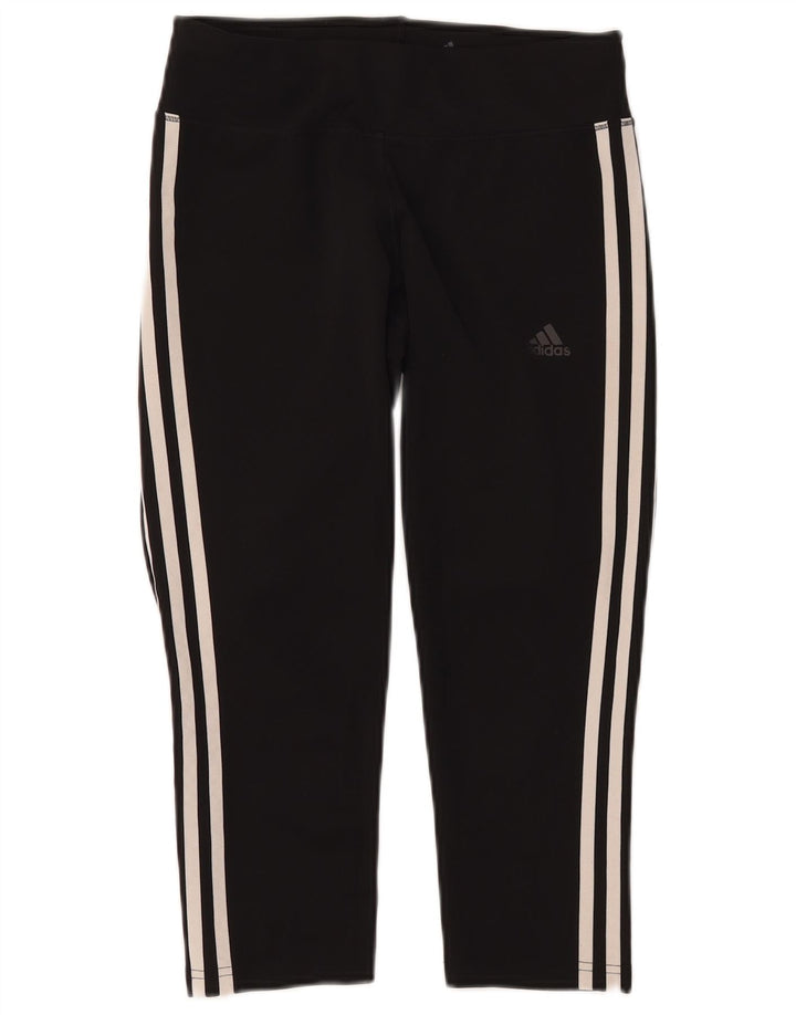 Γυναικεία κολάν ADIDAS Climalite Capri UK 8/10 Small Black Polyester