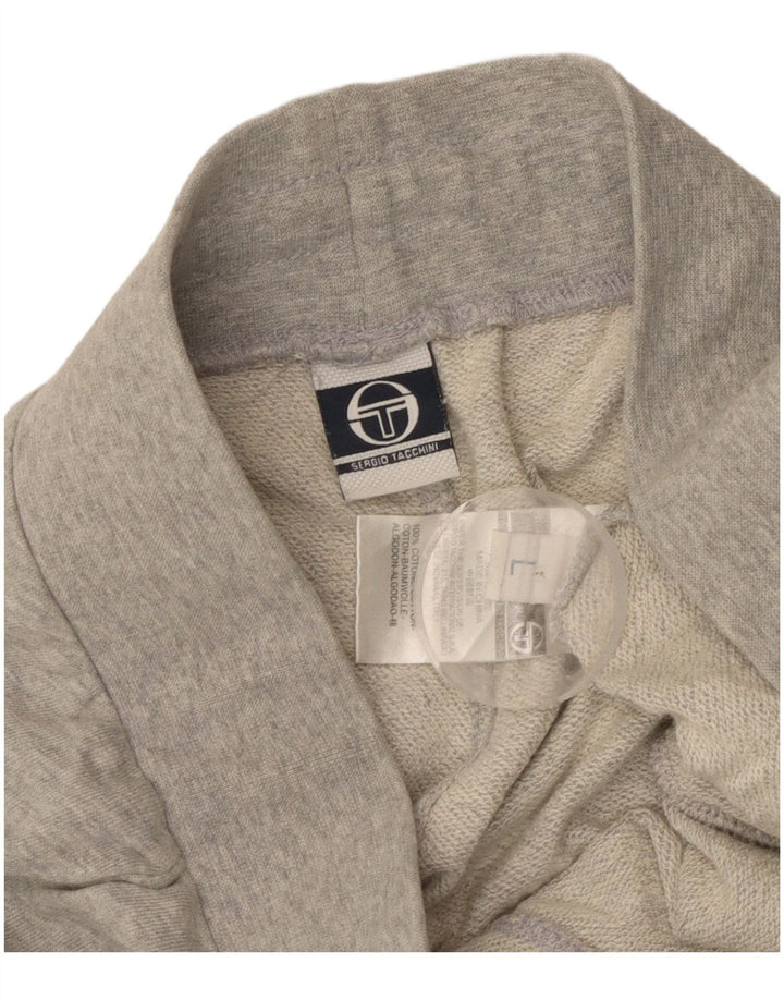 Ανδρικό αθλητικό σορτς Sergio Tacchini σε μεγάλο γκρι χρώμα, βαμβακερό