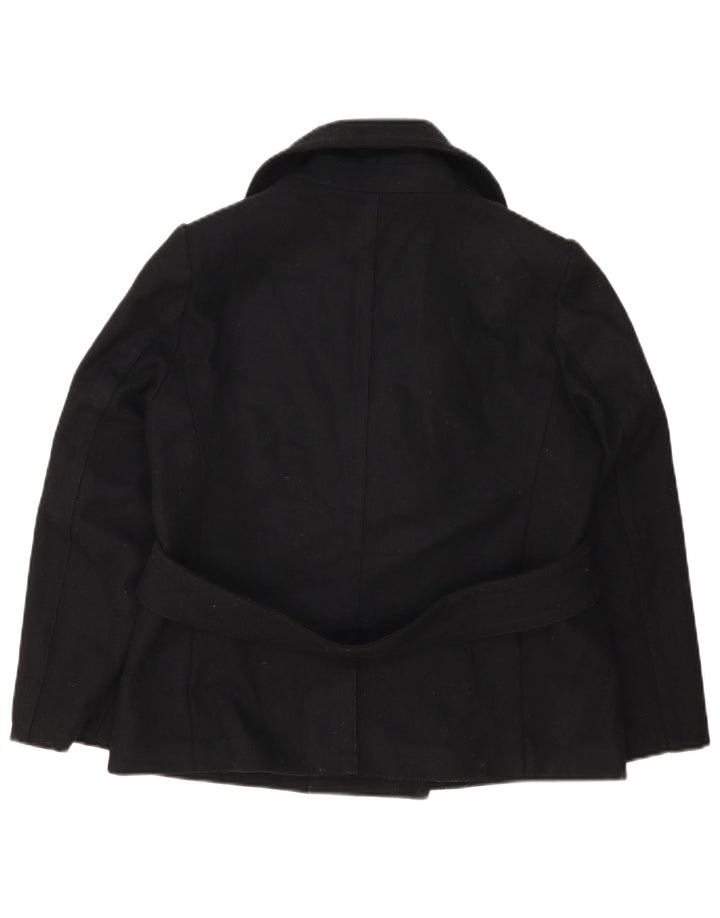 Gap Γυναικείο Παλτό με διπλό στήθος UK 14 Medium Navy Blue Wool