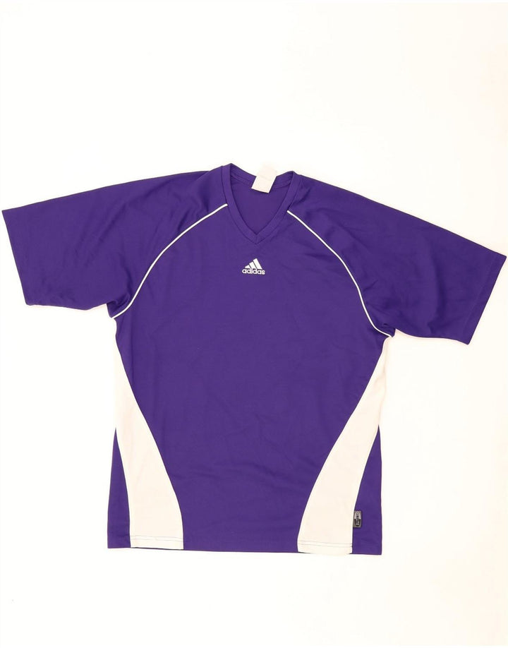 Ανδρικό T-Shirt Adidas Top Small Purple Colourblock Polyester