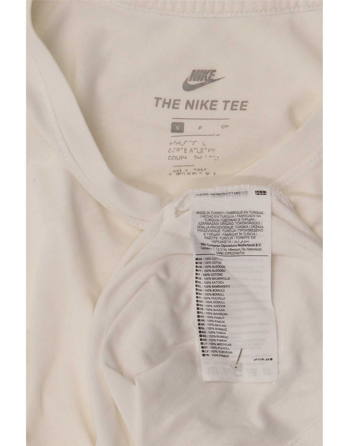 Ανδρικό μπλουζάκι Nike, μικρό λευκό βαμβακερό