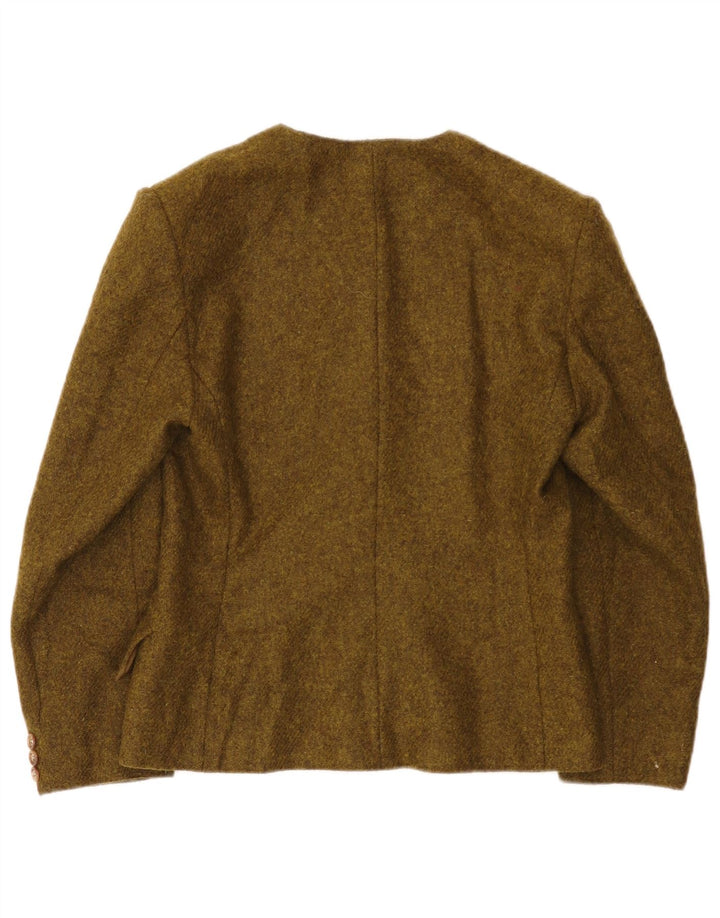 Marella Γυναικείο μπουφάν blazer UK 14 μεγάλο χακί Paisley Wool