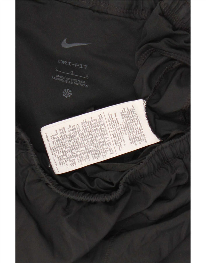 Ανδρικό αθλητικό σορτς Nike Dri Fit, μεγάλο μαύρο πολυεστέρα