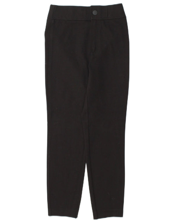 ZARA Womens Skinny Cropped Trousers Small W26 L25 Black