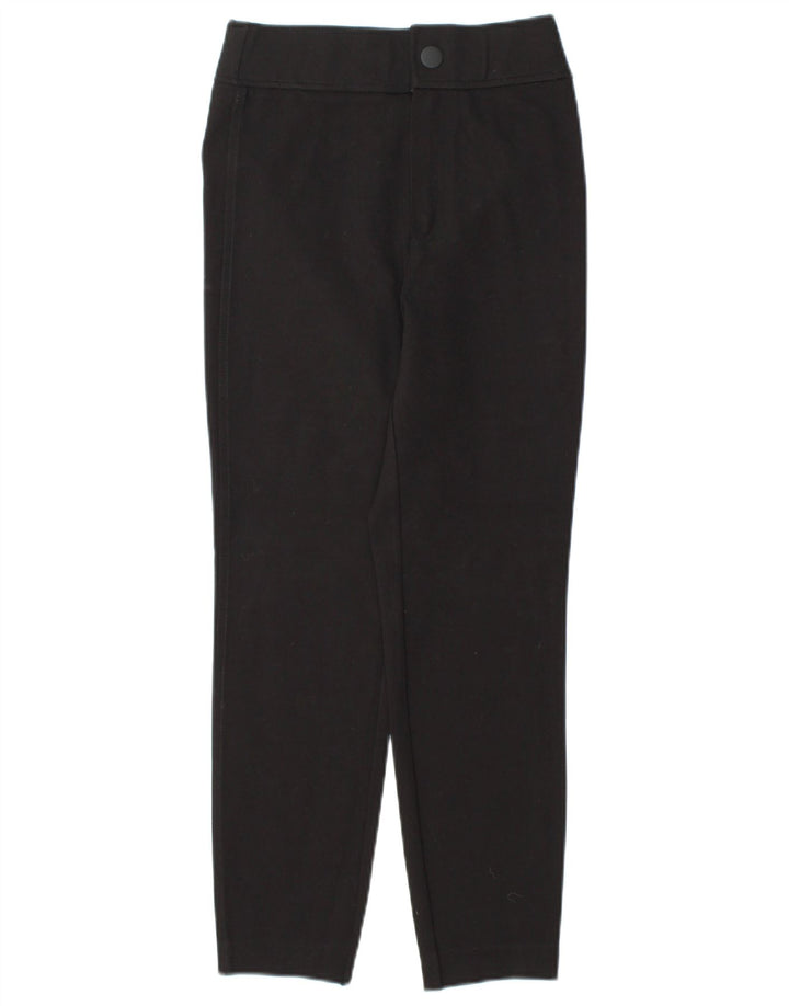 ZARA Γυναικείο Skinny Cropped Παντελόνι Small W26 L25 Black