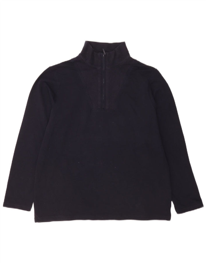 Marks & Spencer Γυναικεία φούτερ με φερμουάρ Jumper UK 14 Medium Navy Blue