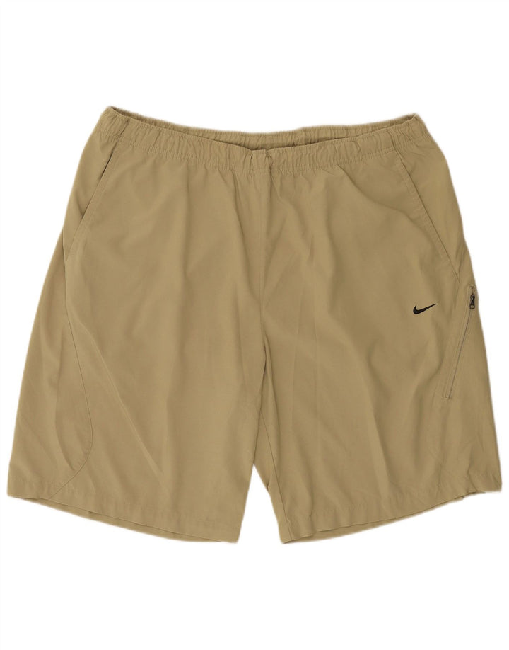 NIKE Mens Sport Shorts 2XL  Beige Polyester