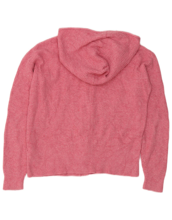 Γυναικεία ζακέτα με κουκούλα Marks & Spencer UK 10 Small Pink Viscose