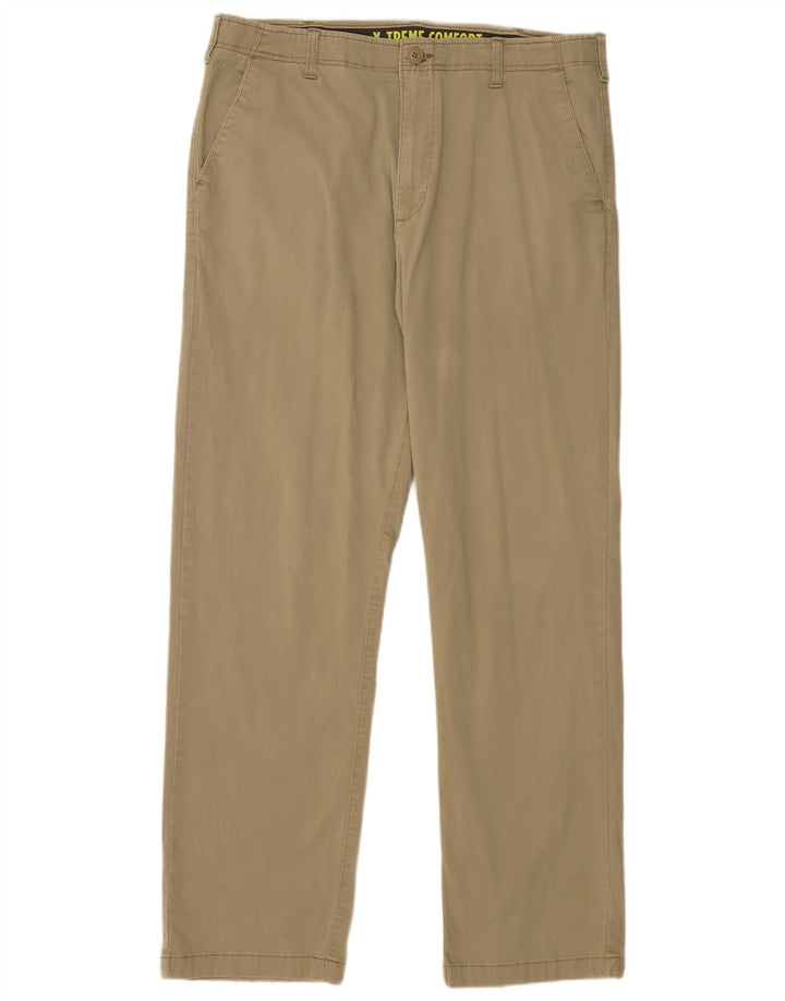 LEE Ανδρικό X-treme Comfort ίσιο παντελόνι Chino W36 L34 Μπεζ βαμβακερό