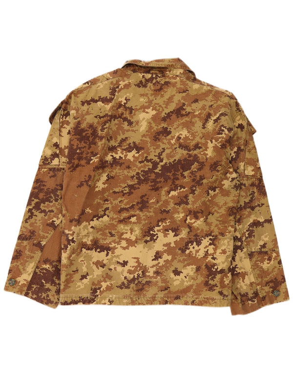 Vintage Ανδρικό Military Jacket IT 50 Large Khaki Camouflage Cotton