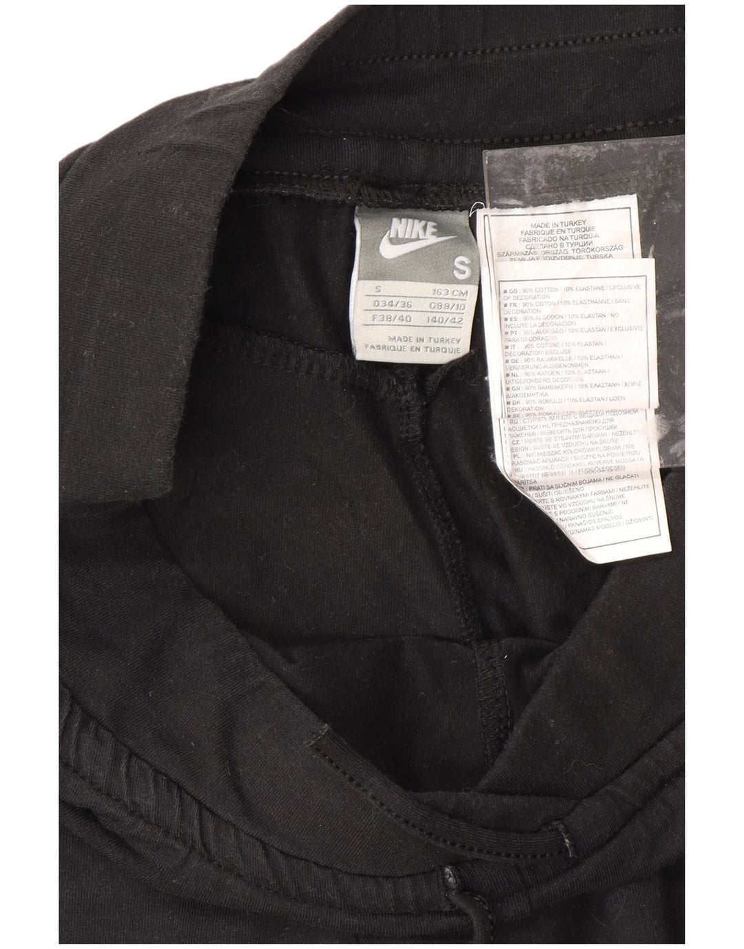 NIKE Γυναικεία φόρμα φόρμας Capri UK 8/10 Μικρό μαύρο βαμβακερό