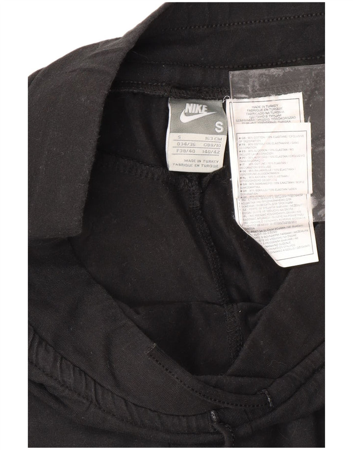 NIKE Γυναικεία φόρμα φόρμας Capri UK 8/10 Μικρό μαύρο βαμβακερό