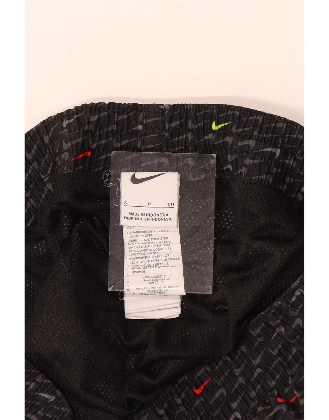 Ανδρικό γραφικό αθλητικό σορτς Nike, μικρό μαύρο πολυεστέρα