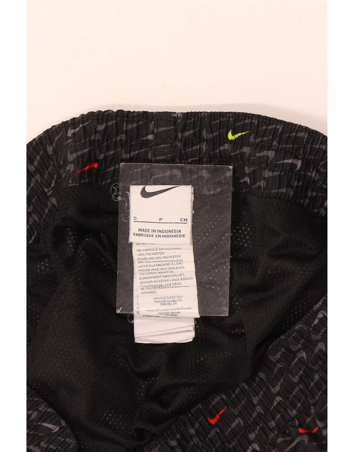 Ανδρικό γραφικό αθλητικό σορτς Nike, μικρό μαύρο πολυεστέρα