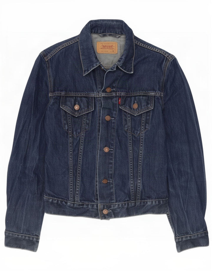 Levi's Γυναικείο Τζιν Μπουφάν UK 12 Medium Navy Blue Cotton