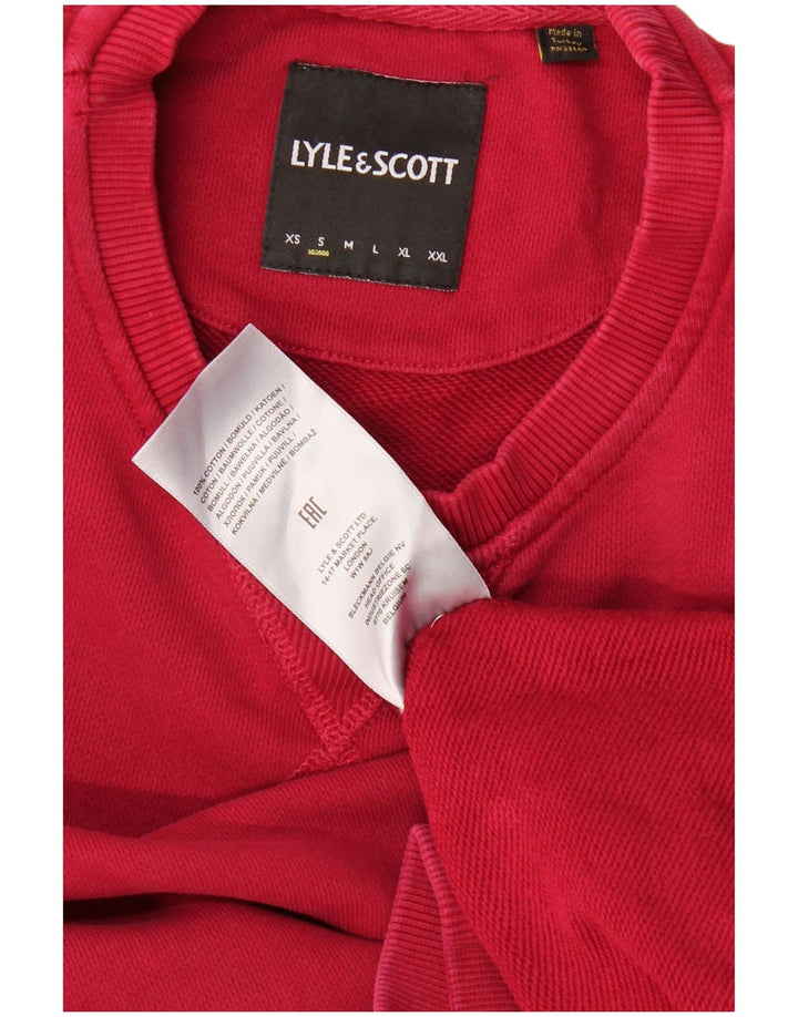 Ανδρικό φούτερ LYLE & SCOTT πουκάμισο μικρό κόκκινο βαμβακερό