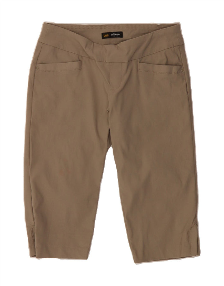 LEE Womens Sculpting Slim Fit Mid Rise Bermuda Shorts W30 Medium Beige Vintage Lee and Second-Hand Lee from Messina Hembry 