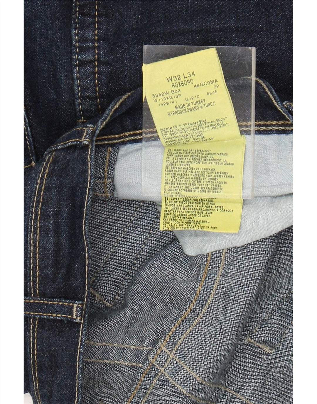 Ανδρικό τζιν WRANGLER Roxboro Straight W32 L34 Μπλε βαμβακερό