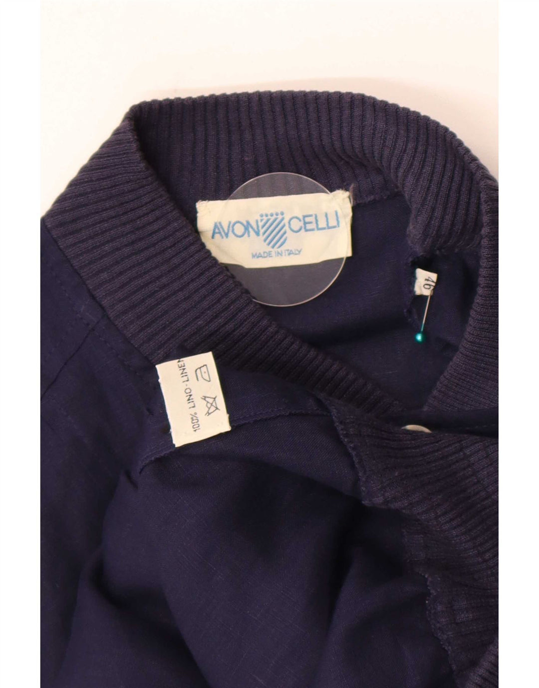 Ανδρικό μπουφάν Avon Celli Loose Fit Bomber IT 46 Μικρό λινό Navy Blue