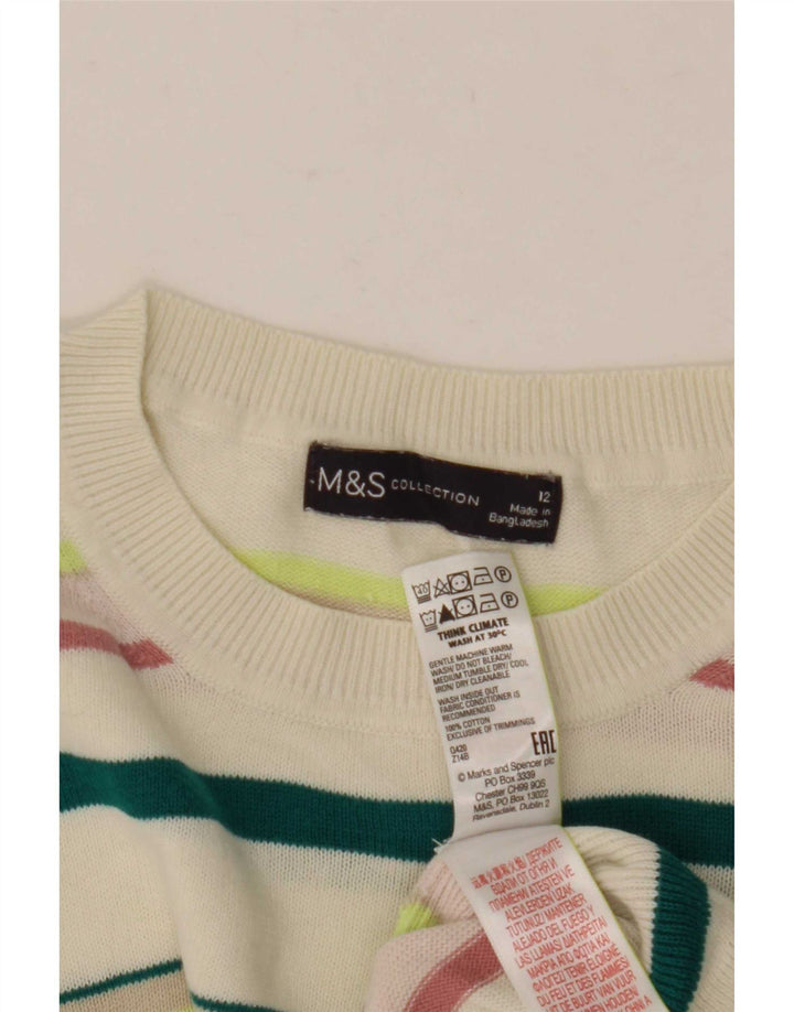 Marks & Spencer Γυναικείο πουλόβερ με λαιμόκοψη UK 12 μεσαίο πολύχρωμο