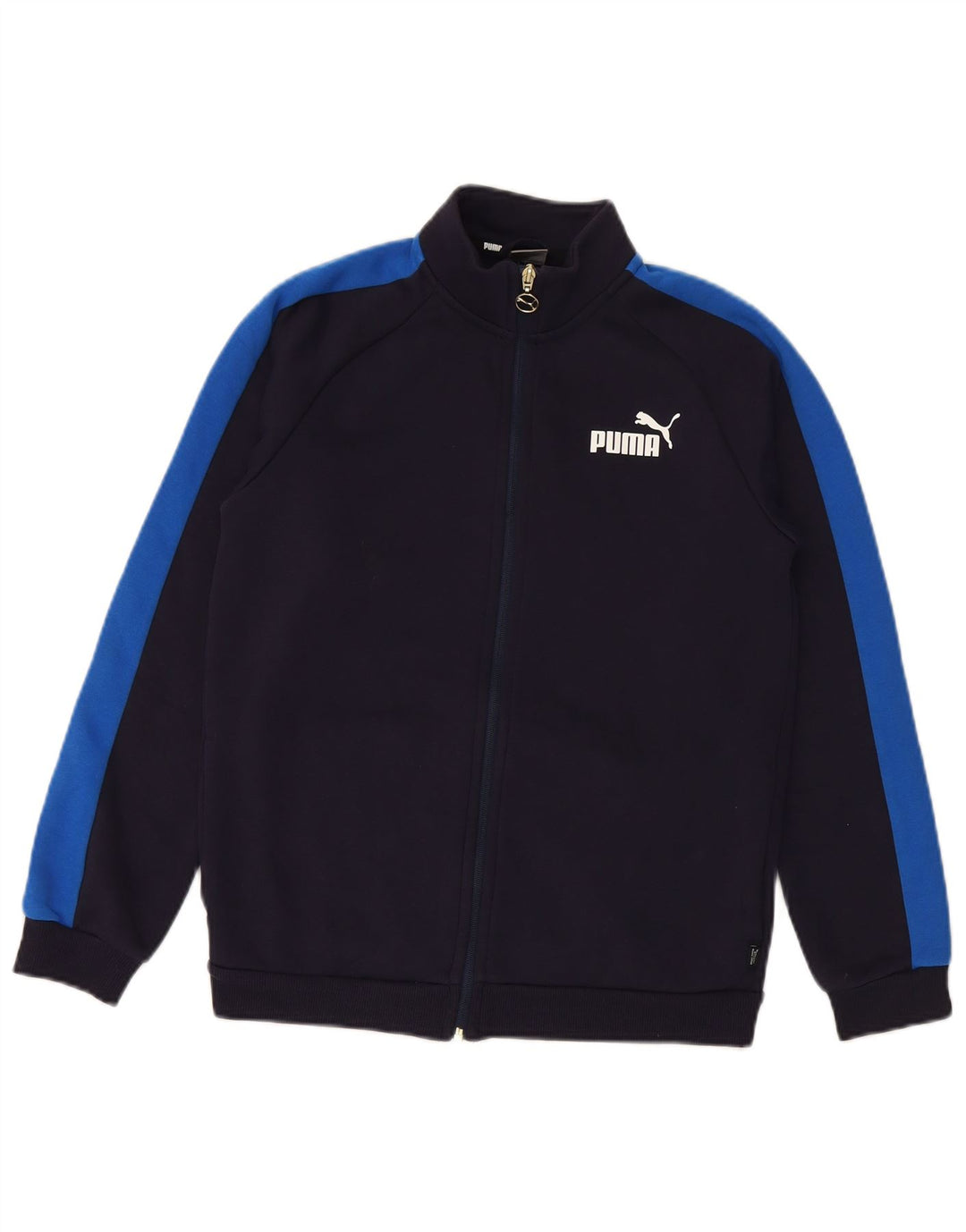 PUMA Boys αθλητική φόρμα Top Jacket 13-14 Years Navy Blue Cotton