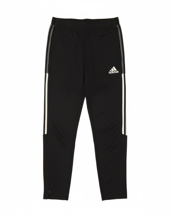 ADIDAS Womens Aeroready Tracksuit Trousers UK 14 Medium  Black Polyester Vintage Adidas and Second-Hand Adidas from Messina Hembry 