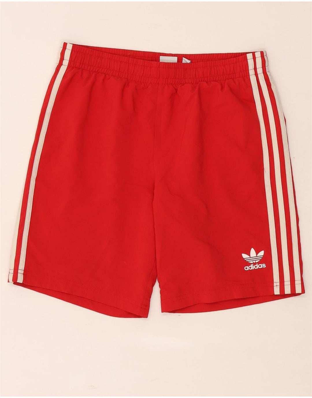 Adidas Boys Sport Short 13-14 Years Red Polyester