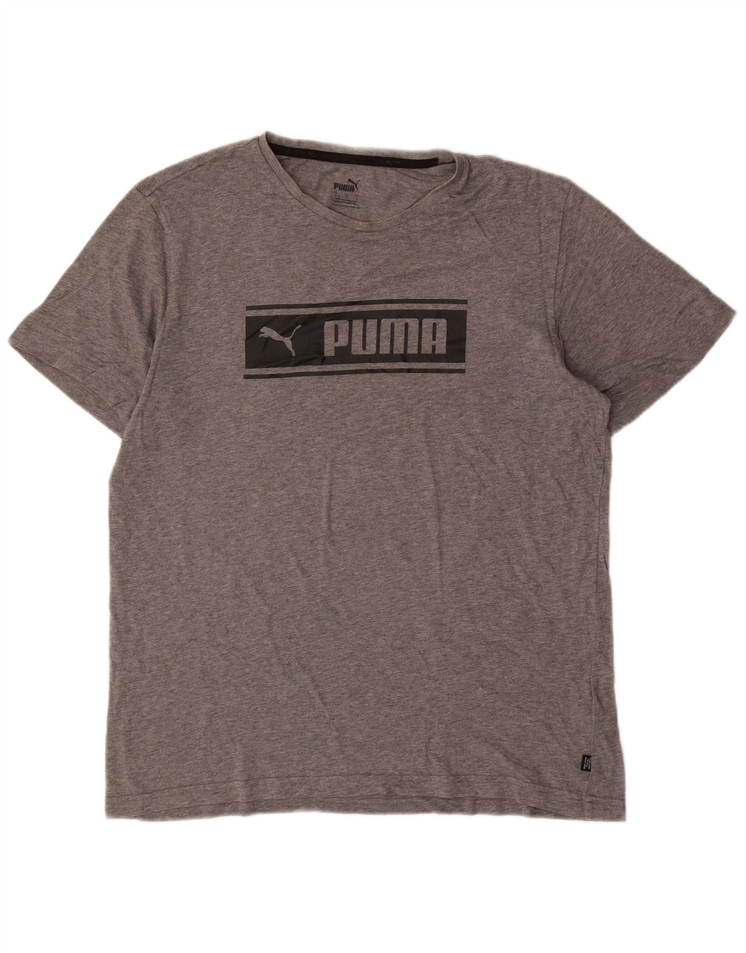 Ανδρικό γραφικό T-Shirt Puma Top Larg γκρι βαμβακερό
