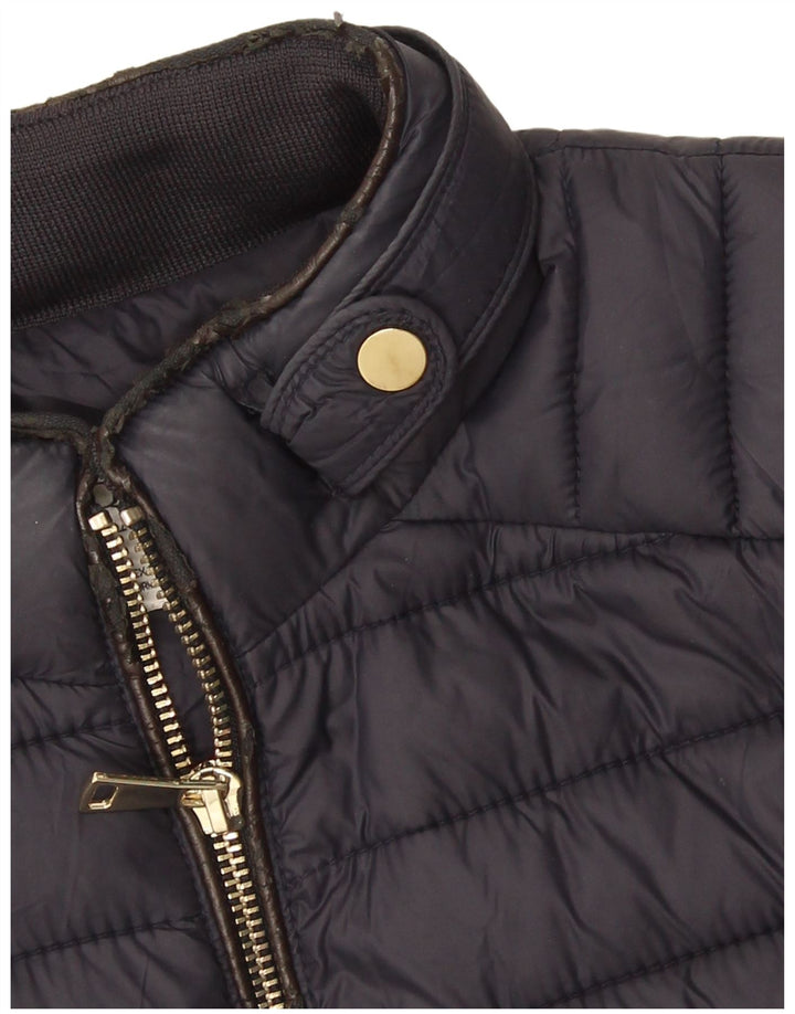 Zara Γυναικείο μπουφάν UK 10 Small Navy Blue Nylon