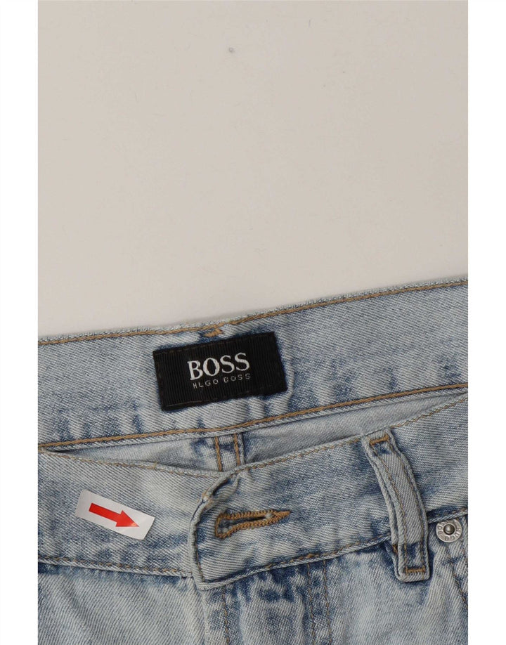 Ανδρικό τζιν σορτς Hugo Boss W35 μεγάλο μπλε
