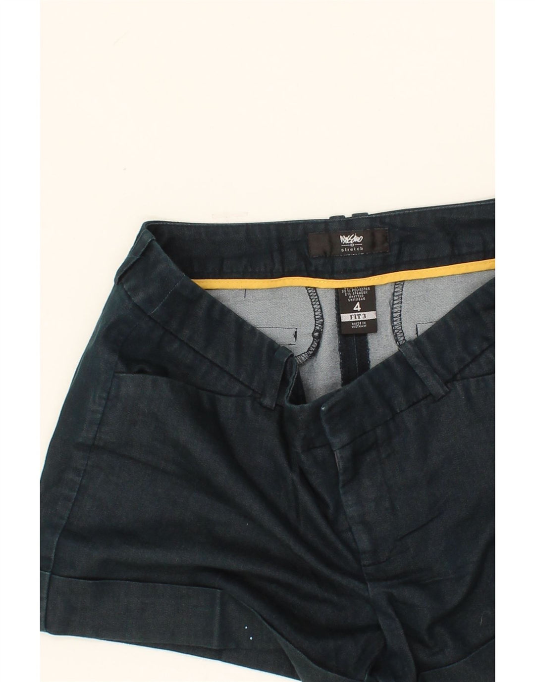 MOSSIMO Womens Casual Shorts US 4 Small W24 Navy Blue Cotton Vintage Mossimo and Second-Hand Mossimo from Messina Hembry 