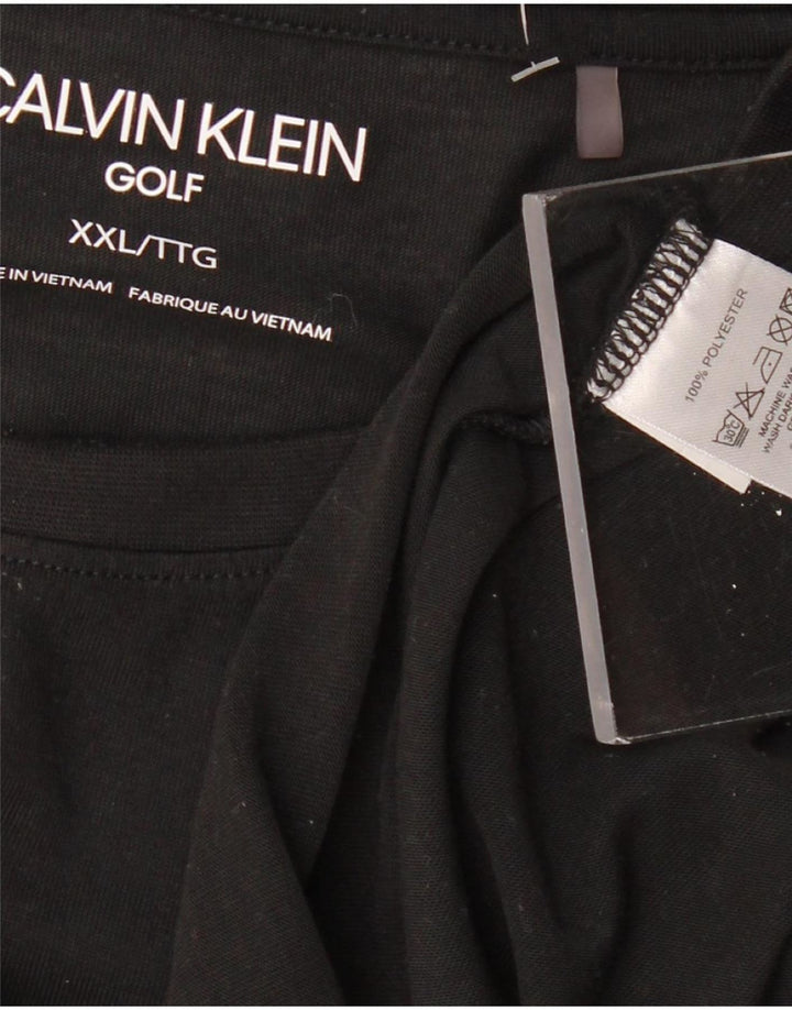 Ανδρικό T-Shirt CALVIN KLEIN Top 2XL μαύρο πολυεστέρα
