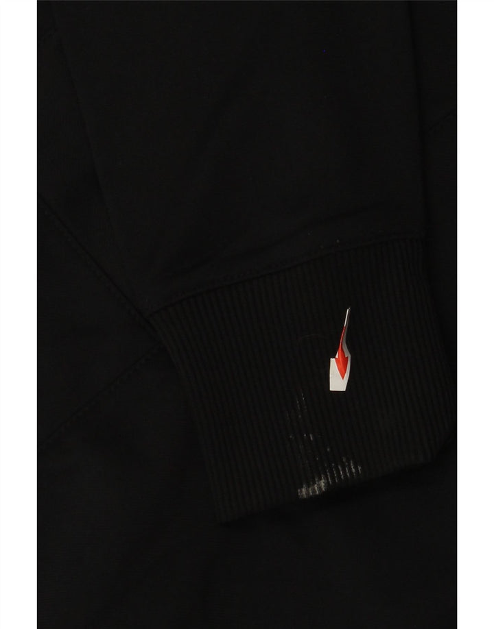 Γυναικεία αθλητική φόρμα Nike Top μπουφάν UK 10/12 Μεσαίο μαύρο ρίγες πολυεστέρας