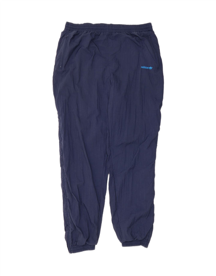 ADIDAS Mens Tracksuit Trousers Joggers Large  Navy Blue Vintage Adidas and Second-Hand Adidas from Messina Hembry 