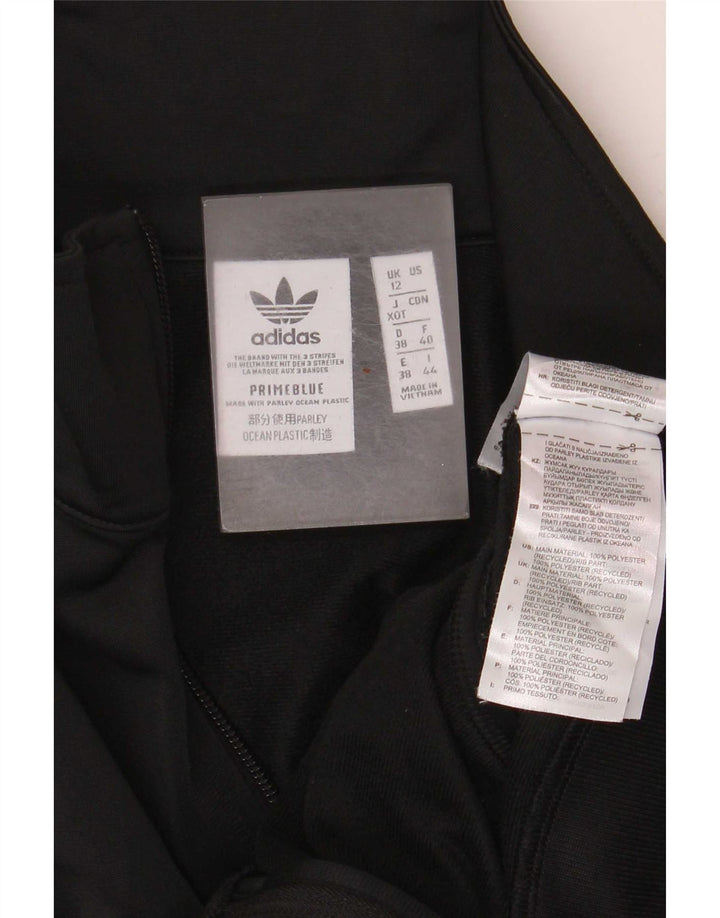Adidas Γυναικεία φόρμα Crop Top Jacket UK 12 Medium Black Polyester