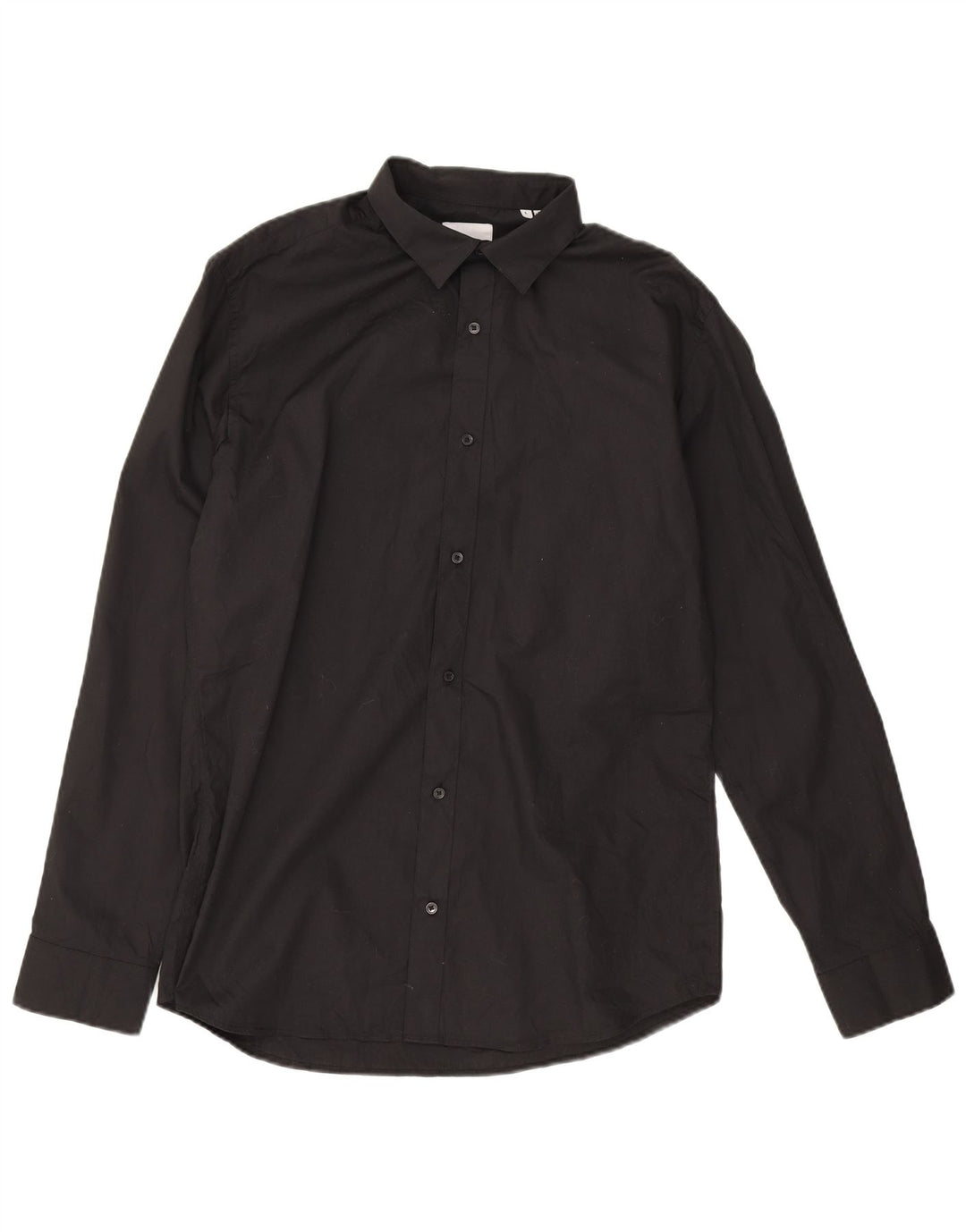 Jack & Jones Ανδρικό πουκάμισο μεγάλο μαύρο βαμβακερό