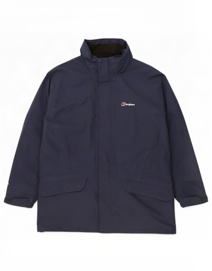 Ανδρικό αδιάβροχο Berghaus με κουκούλα UK 42 XL Navy Blue Polyester