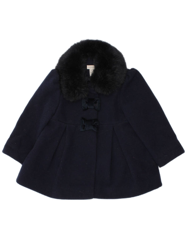 Παλτό MONSOON Baby Girls 12-18 μηνών Navy Blue Polyester
