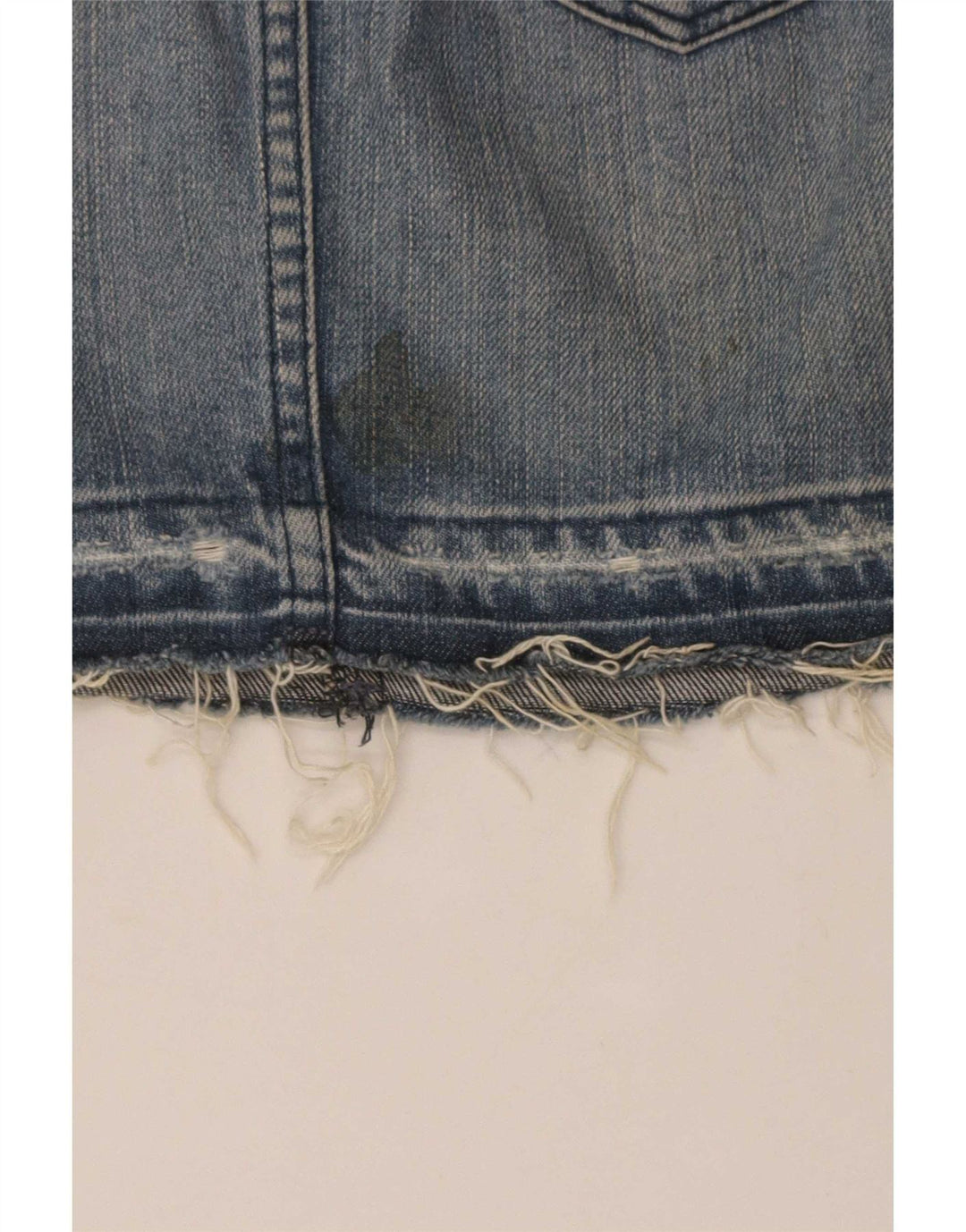 Lee Womens Distressed Jenim Φούστα US 7 Medium W28 Μπλε βαμβακερό