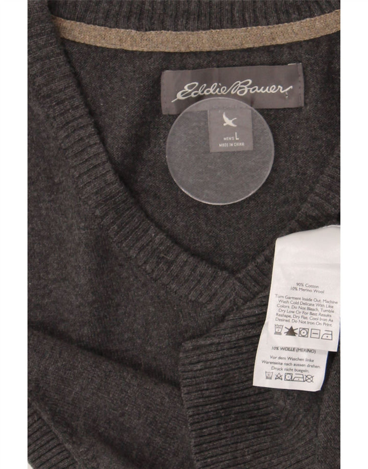 Eddie Bauer Ανδρικό γιλέκο Tank Top Μεγάλο γκρι βαμβακερό