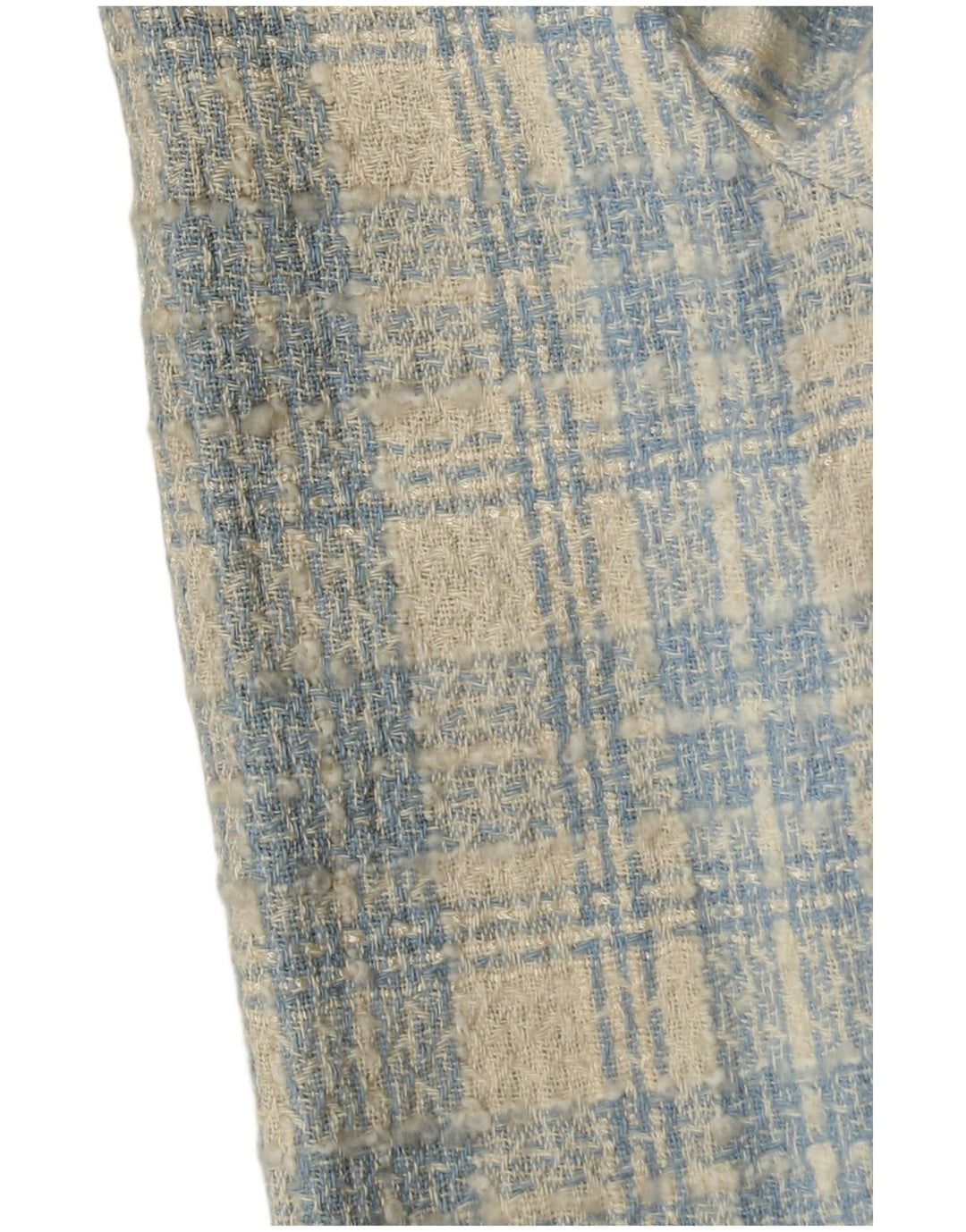 Vintage γυναικείο τζάκετ με 3 κουμπιά σακάκι IT 42 μεσαίο μπλε βαμβακερό καρό