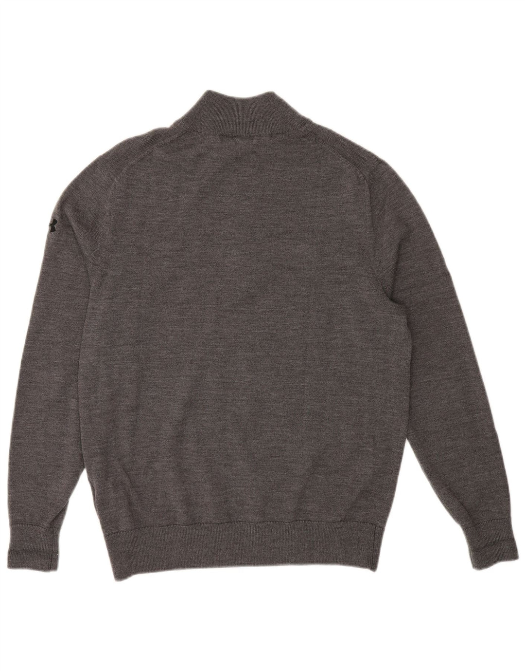 Ανδρικό πουλόβερ με φερμουάρ UNDER Armour ψηλό γραφικό, μεσαίο γκρι