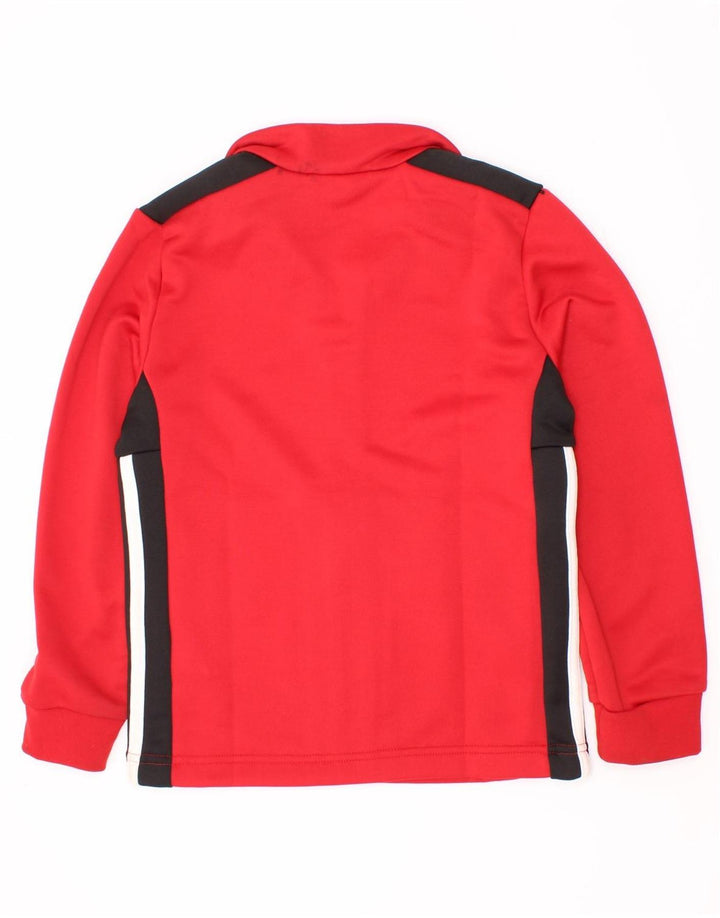Adidas Boys αθλητική φόρμα Adidas Top Jacket 7-8 Years Red Colourblock Polyester