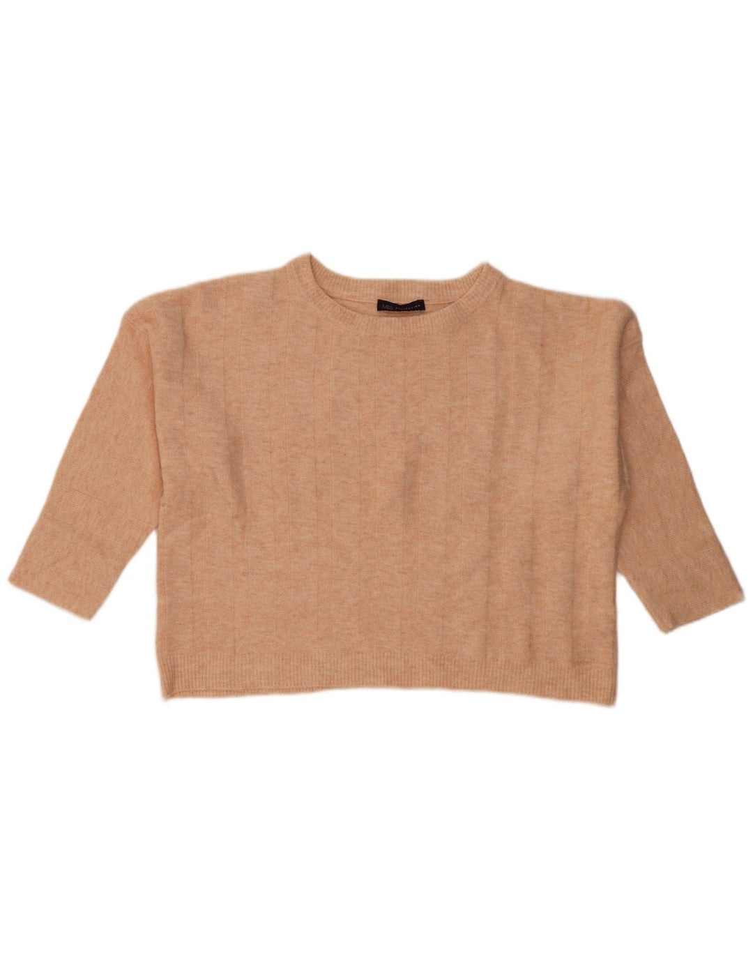 Marks & Spencer Γυναικείο πουλόβερ Crop Crew Neck Jumper UK 14 Medium Pink
